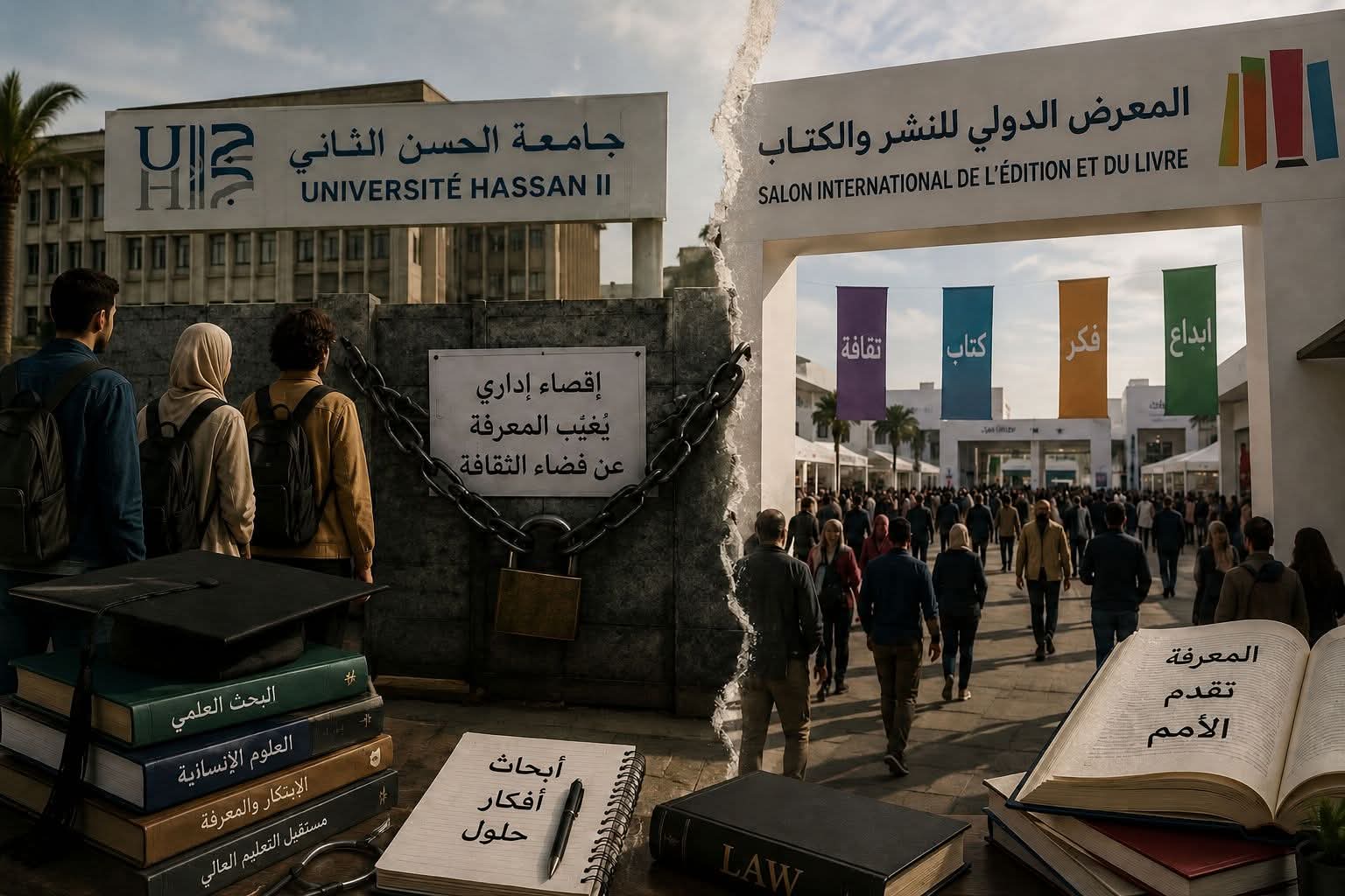 إقصاء أكبر جامعة بالمغرب من معرض الكتاب: يطرح سؤال العلاقة بين الثقافة والمعرفة
