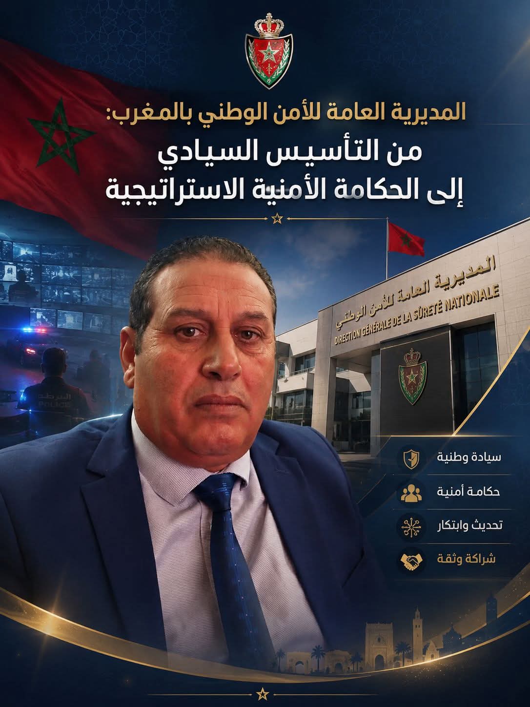 المديرية العامة للأمن الوطني بالمغرب: من التأسيس السيادي إلى الحكامة الأمنية الاستراتيجية