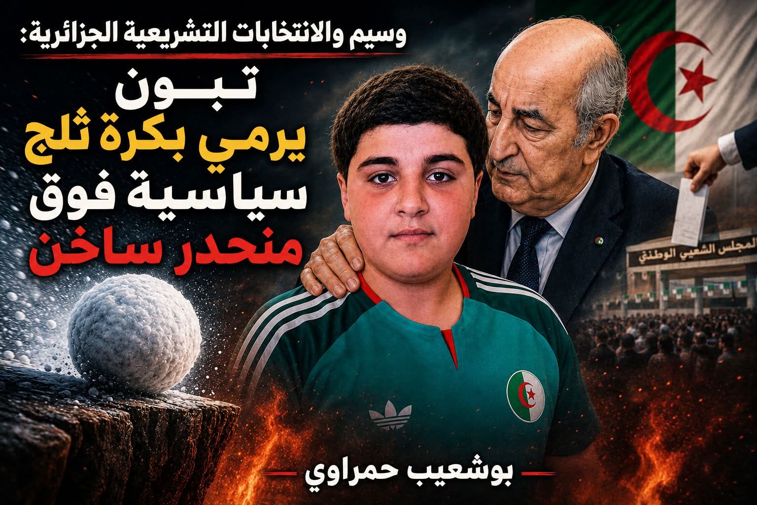 وسيم والانتخابات التشريعية الجزائرية: تبون يرمي بكرة ثلج سياسية فوق منحدر ساخن