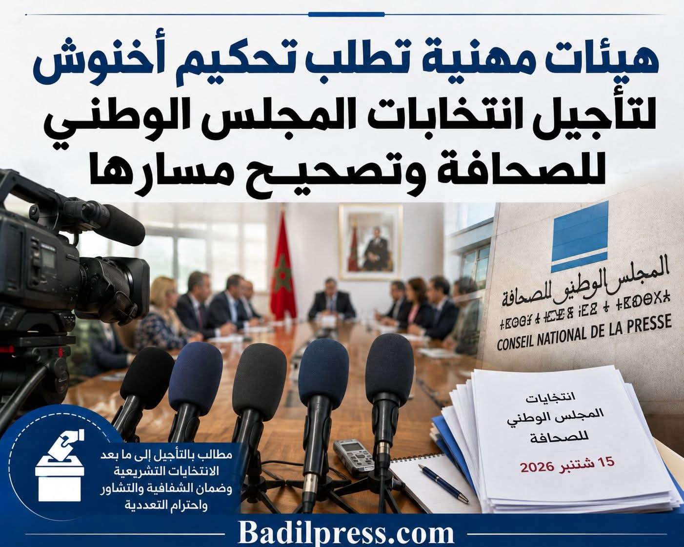 هيئات مهنية تطلب تحكيم أخنوش لتأجيل انتخابات المجلس الوطني للصحافة وتصحيح مسارها