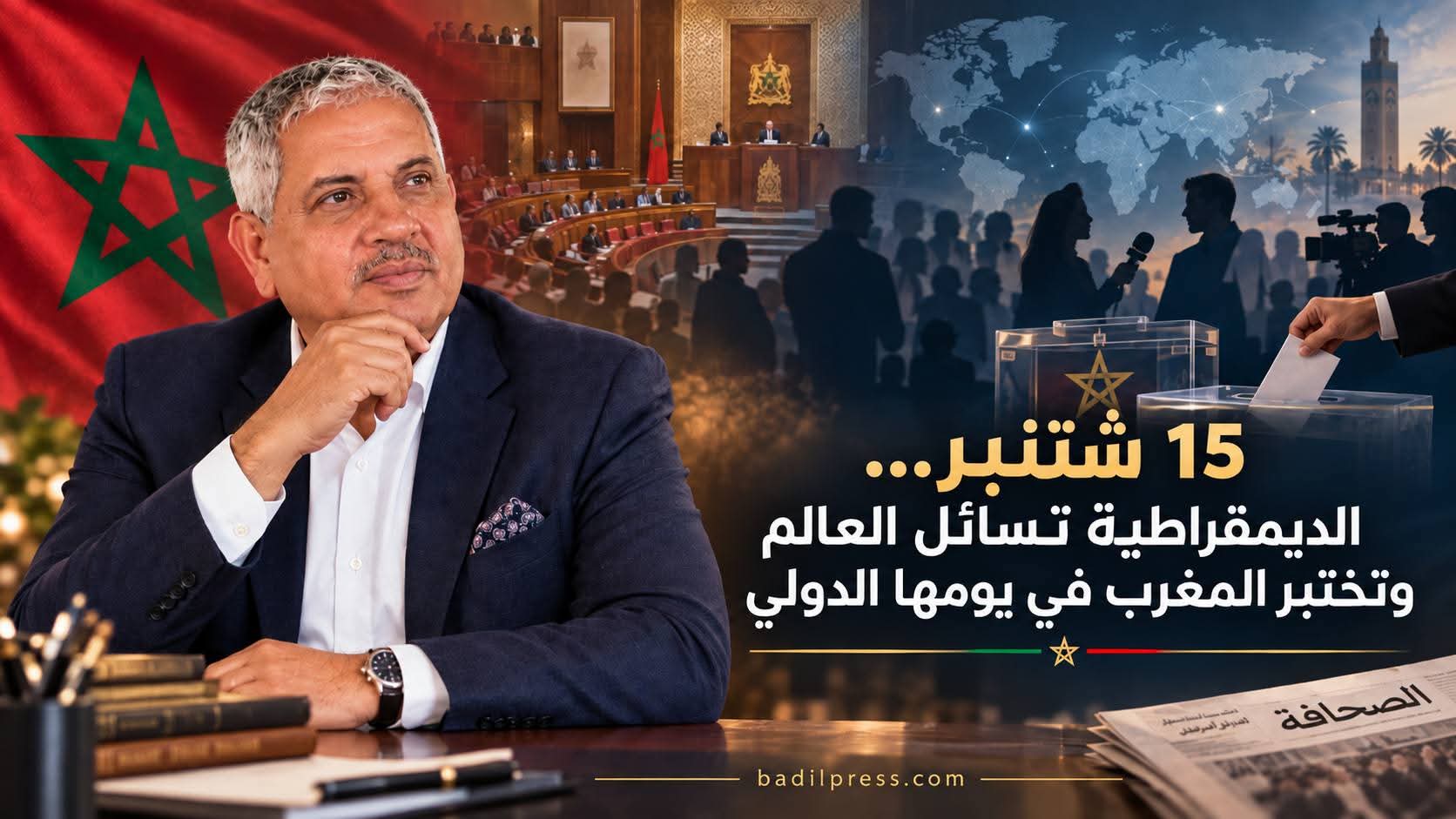 15 شتنبر… الديمقراطية تسائل العالم وتختبر المغرب في يومها الدولي