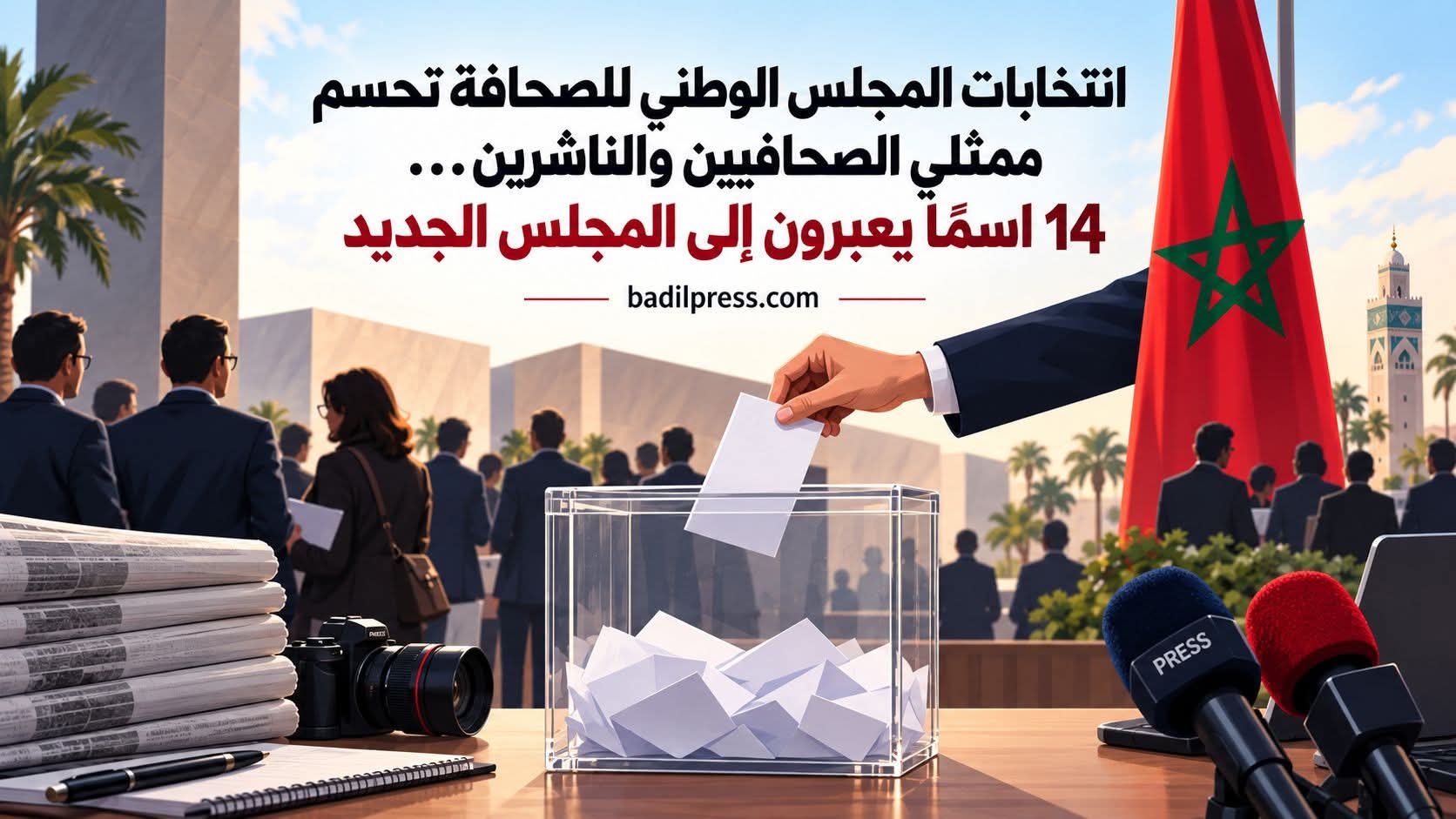 انتخابات وانتدابات المجلس الوطني للصحافة تحسم ممثلي الصحافيين والناشرين… 14 اسمًا يعبرون إلى المجلس الجديد