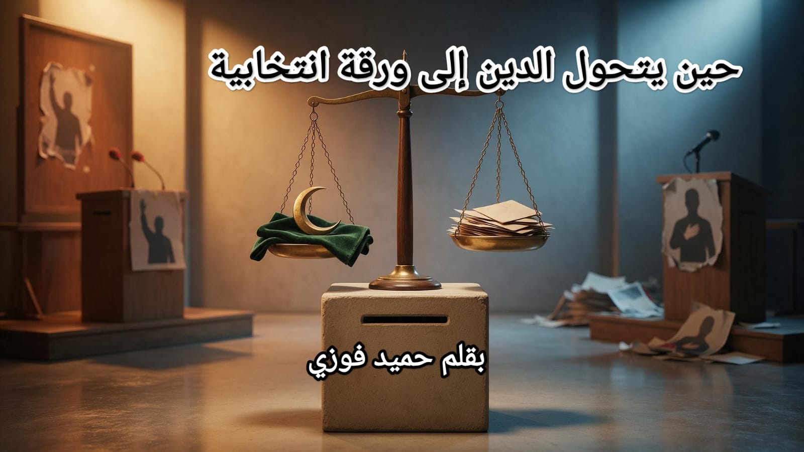 🚨🚩👈🏼👳🏽‍♀️حين يتحول الدين إلى ورقة انتخابية